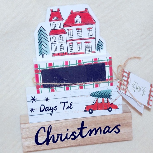 Molly Hatch Other - NEW Anthropologie Molly Hatch Whimsical Wood Christmas Decor Car House Tree G5
